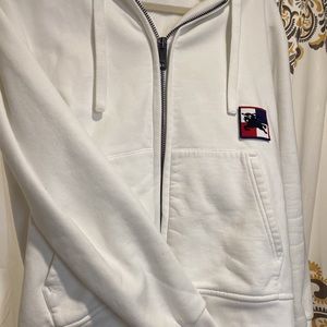 Burberry zip front sweatshirt